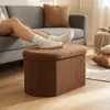 Relaxdays Sitzbank, Teddystoff, Stauraum, gepolstert, Flur, Produktbild-Vorschau 3