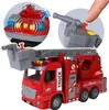 Feuerwehrwagen mit AUSZIEHBARER LEITER, Feuerwehrleute für Produktbild-Vorschau 1