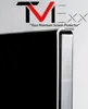 A close-up view of a screen protector applied to the edge of a television screen. Produktbild-Vorschau