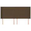 vidaXL Kopfteil mit Ohren Dunkelbraun 163x16x118/128 cm Produktbild-Vorschau 3