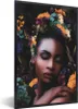 MuchoWow® MuchoWow® Gerahmtes Poster Frauen - Blumen - Produktbild-Vorschau 1