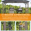 Zedernholz Grillpavillon Zupo - 360cm x 240cm, anthrazit Produktbild-Vorschau 10