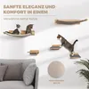 WOOWOOD Katzen Kletterwand Set 5-teilig, 2 Hängematten & 3 Produktbild-Vorschau 4