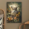 MuchoWow® - Leinwandbilder - Eule - Vögel - Blumen - Natur, Produktbild-Vorschau 5