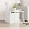 vidaXL Cestino Bianco 60x40x40 cm Materiale a base di legno Anteprima dell’immagine prodotto 3