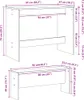 třídílná jídelní sada stolu a lavice vidaXL z materiálu na Náhled obrázku produktu 7