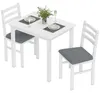 Conjunto de comedor HOMCOM: mesa con 2 sillas, ideal para Vista previa de la imagen del producto 1