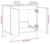 vidaXL Mobile base lavabo rovere Sonoma 58x33x60 cm Anteprima dell’immagine prodotto 8