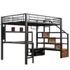 Flieks Etagenbett 140x200cm mit Schreibtisch und Regal, Produktbild-Vorschau 10