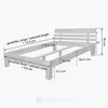 Krok Wood Massivholzbett Julia Wildbuche 180x200 cm, Produktbild-Vorschau 8