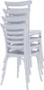 A stack of white chairs. Náhľad obrázku produktu