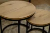 Stoliki kawowe okrągłe zestaw stolików SK102S loft fi 53x45 Podgląd zdjęcia produktu 12