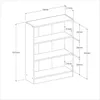 Bibliothèque Hobby 104 cm-2 étagères-noir Voir les images du produit 7