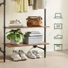 SoBuy Wandplank met opbergruimte, 2 houten planken, zwart, Productafbeelding-voorbeeld 5
