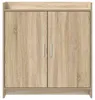 vidaXL Sideboard Sonoma-Eiche 72 x 36 x 80 cm Holzwerkstoff Produktbild-Vorschau 5