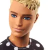 Barbie Fashionitas - Ken Puppe (blond) mit schwarzem Shirt Náhled obrázku produktu 2
