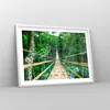 Gerahmtes Poster - Weißer Rahmen - Gehweg Baum Holz Steg - Produktbild-Vorschau 8