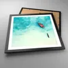 Gerahmtes Poster - Schwarzer Rahmen - Insel Boot Schiff Produktbild-Vorschau 3