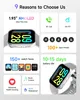 Bracelet de fitness intelligent avec écran HD de 1,93" pour Voir les images du produit 5