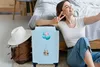 MuchoWow® Koffer Handgepäck Trolley Rollkoffer Kleine Produktbild-Vorschau 2