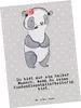 Mr. & Mrs. Panda Postkarte Kundendienstmitarbeiterin Herz - Produktbild-Vorschau 1