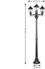 Lampadaire extérieur Willow IP44 6 surfaces vitrées 3 Voir les images du produit 1