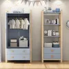 Merax Kinder-Kleiderschrank Satz, Kinderzimmer Produktbild-Vorschau 2