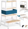 Lernturm PLAY aus Kiefernholz, 93x56x49 cm, weiß/naturbraun Produktbild-Vorschau 1