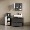 Mobiletto bagno Livinity Ronco Antracite lucido 30 x 95 cm, Anteprima dell’immagine prodotto 5