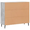 The Living Store Sideboard Betongrau 90x34x80 cm Produktbild-Vorschau 8