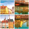 Wanduhr - Rund - Glasuhr - Segelboote Wasser Architektur Produktbild-Vorschau 8