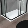 Box doccia 70x90 h 190 profilo nero opaco cristallo Anteprima dell’immagine prodotto 2
