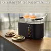 Steinborg XXL 4 Scheiben Toaster Schwarz Lift Funktion Produktbild-Vorschau 5