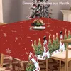 Weihnachts-Tischdecke 220x130cm | Rotes & Grünes Design mit Produktbild-Vorschau 5