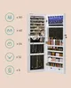 SONGMICS Schmuckschrank Spiegelschrank mit LED und Produktbild-Vorschau 4