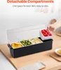 SucceBuy Chladicí dávkovač koření se 4 přihrádkami a víkem, Náhled obrázku produktu 4