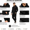 Herren Jogginganzug einfarbig 100% BW 586 Schwarz L Produktbild-Vorschau 7