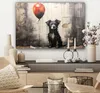 MuchoWow® - Leinwandbilder - Graffiti - Hund - Luftballon - Produktbild-Vorschau 7