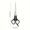 Haarschneideschere 17 cm – Edelstahl Friseurschere Schwarz Produktbild-Vorschau 3