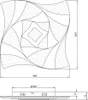 TRIO-Leuchten Deckenleuchte AKITA BHT 48x5.50x48 cm weiß Produktbild-Vorschau 10