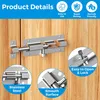 12 Stück Edelstahl Riegelschloss, Türriegel Klein 3 Inch, Produktbild-Vorschau 3