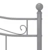 vidaXL Bett Grau Metall 160x200 cm Produktbild-Vorschau 5