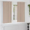 vidaXL Zatemňujúce závesy s krúžkami 2 ks Taupe 175 x 140 Náhľad obrázku produktu 2