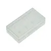 A clear, top-down view of a transparent plastic battery case on a white background. Produktbild-Vorschau
