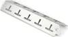 A silver metal grill part with cutouts, shown at an angle on a white background. Produktbild-Vorschau