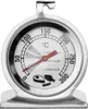 A close-up studio shot of a stainless steel oven thermometer. Produktbild-Vorschau