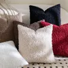 2er Set Kissenbezüge Teddywolle Faux Pelz 60x60 cm Schwarz Produktbild-Vorschau 6