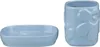 Marimekko Badezimmer Set Seifenschale blau Behälter Produktbild-Vorschau 1