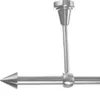 Gardinenstange mit Deckenhalterung I Metall Edelstahl Look Produktbild-Vorschau 1