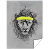 MuchoWow® Poster Löwe - Brille - Gelb - Tiere 90x120 cm - Produktbild-Vorschau 1